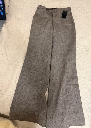 Mango Kadın Kahverengi Pantolon - Görsel 2