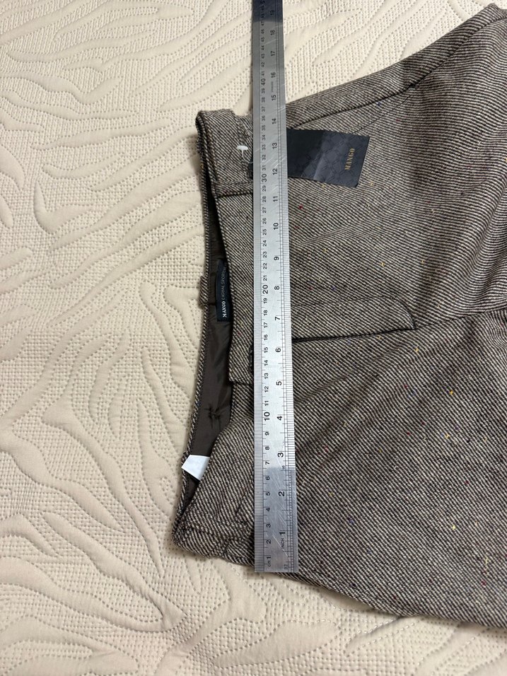 Mango Kadın Kahverengi Pantolon - Görsel 4