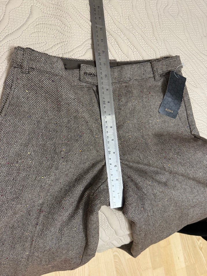 Mango Kadın Kahverengi Pantolon - Görsel 3