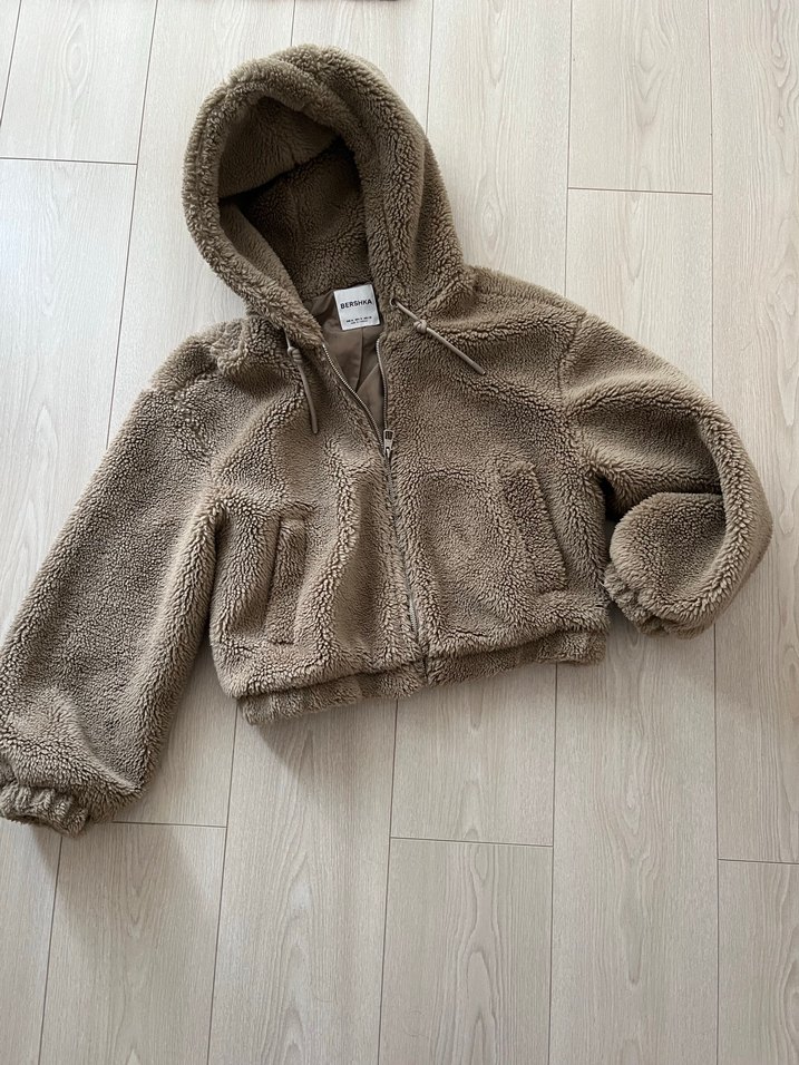 Kahverengi Suni Kürk Detaylı Kadın Ceket - Görsel 3