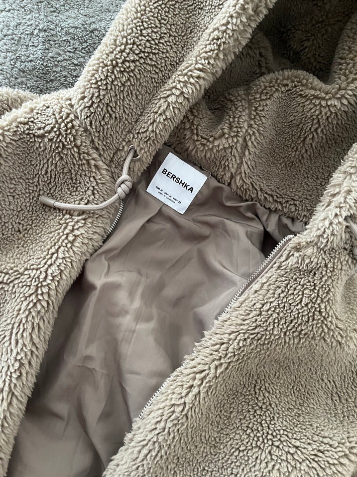 Kahverengi Suni Kürk Detaylı Kadın Ceket - Görsel 2