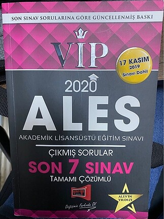 Ales çözümlü çıkmış sorular kitabı