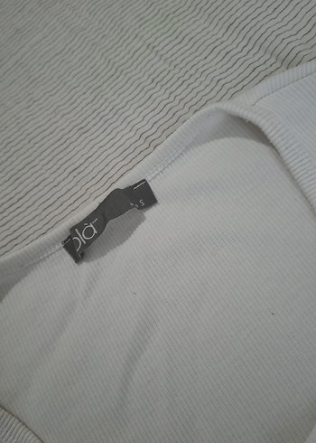 Düğmeli Beyaz Pamuklu Hamile Uzun Kollu Tişört - Görsel 2