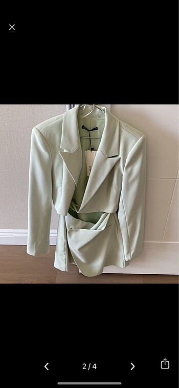 m Beden yeşil Renk Zara Blazer elbise