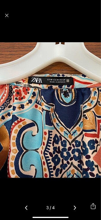 Zara Zara desenli elbise