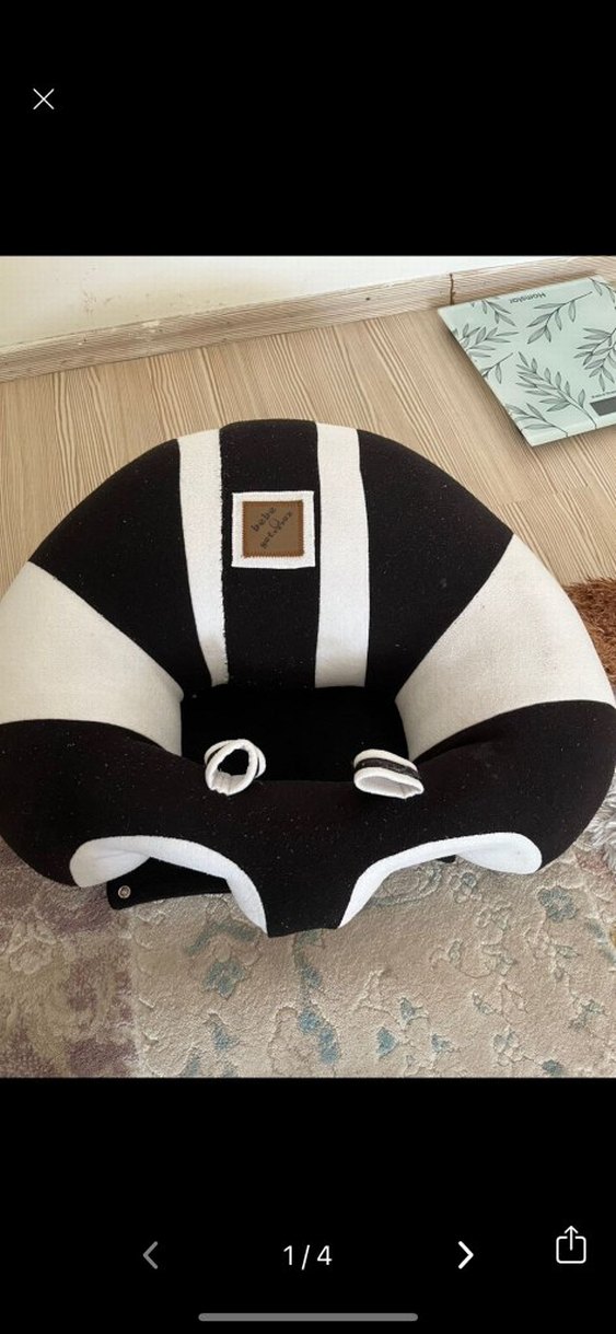 Zebra Desenli Siyah Emzirme ve Hamile Yastığı - Görsel 2