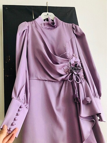 Zara Lila tesettür abiye