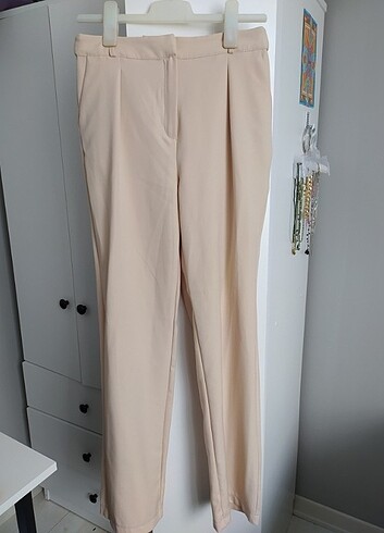 Trendyol & Milla Taş/Bej Rengi Wide Leg Pantolon