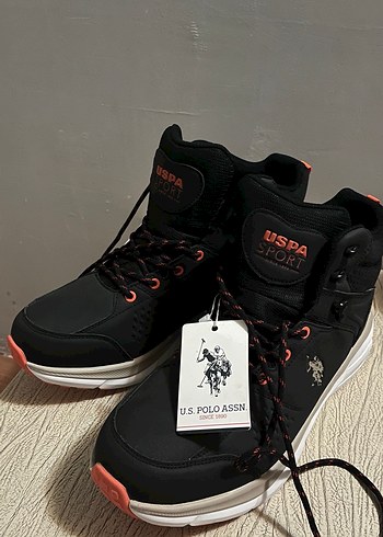 U.S. Polo Assn. Siyah Spor Erkek Bot - Görsel 2