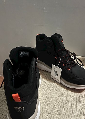 U.S. Polo Assn. Siyah Spor Erkek Bot - Görsel 4