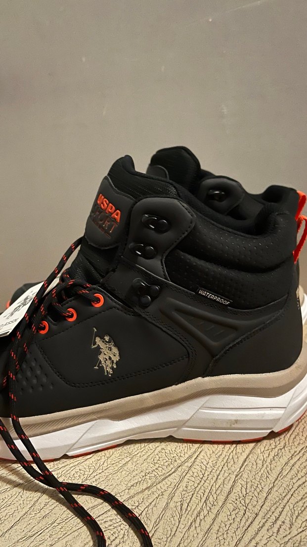 U.S. Polo Assn. Siyah Spor Erkek Bot - Görsel 3