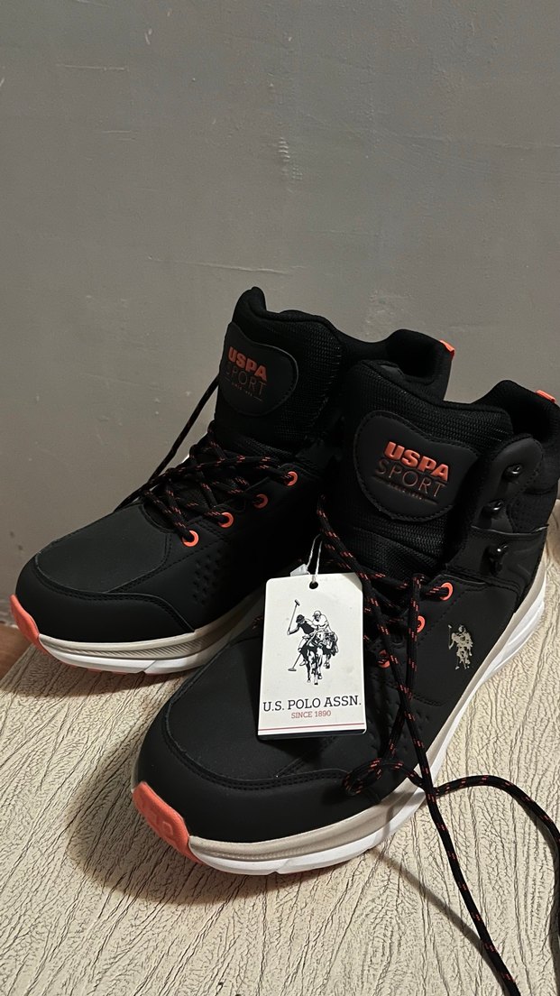 U.S. Polo Assn. Siyah Spor Erkek Bot - Görsel 2