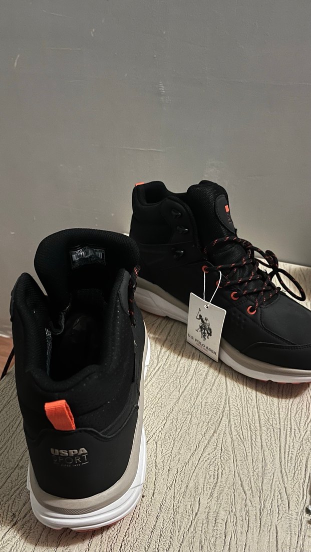 U.S. Polo Assn. Siyah Spor Erkek Bot - Görsel 4