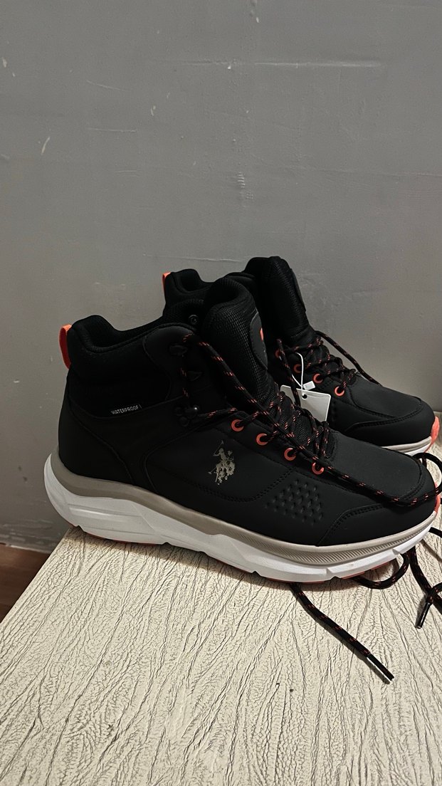 U.S. Polo Assn. Siyah Spor Erkek Bot - Görsel 5