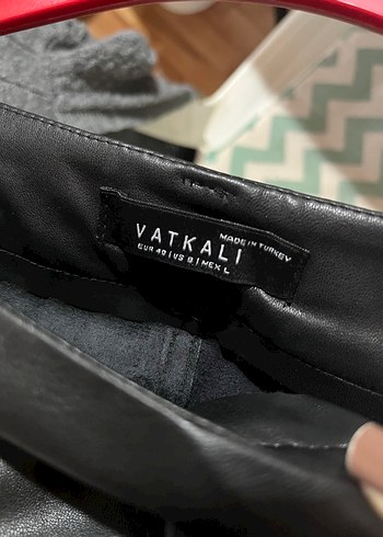 Kadın Siyah Deri Midi Pantolon - Görsel 4