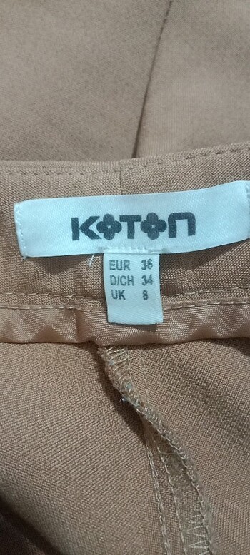 36 Beden camel Renk Bayan dar pantolon 