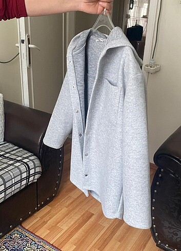 Koton Kapşonlu onü açık sweatshirt
