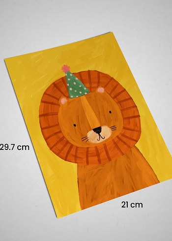 Beden Hayvan Temalı Çocuk Odası Poster Baskı