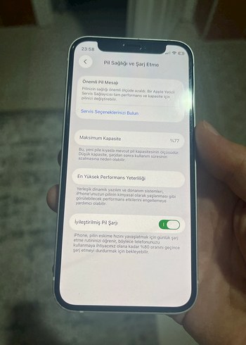 Beyaz iPhone 12 mini 256 gb - Görsel 5