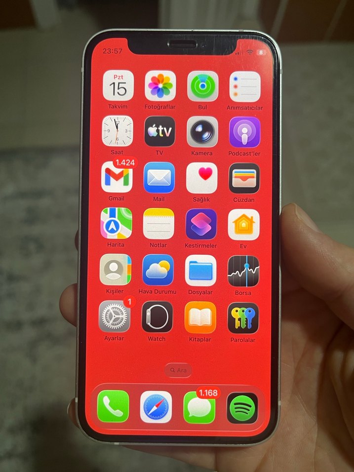 Beyaz iPhone 12 mini 256 gb - Görsel 2