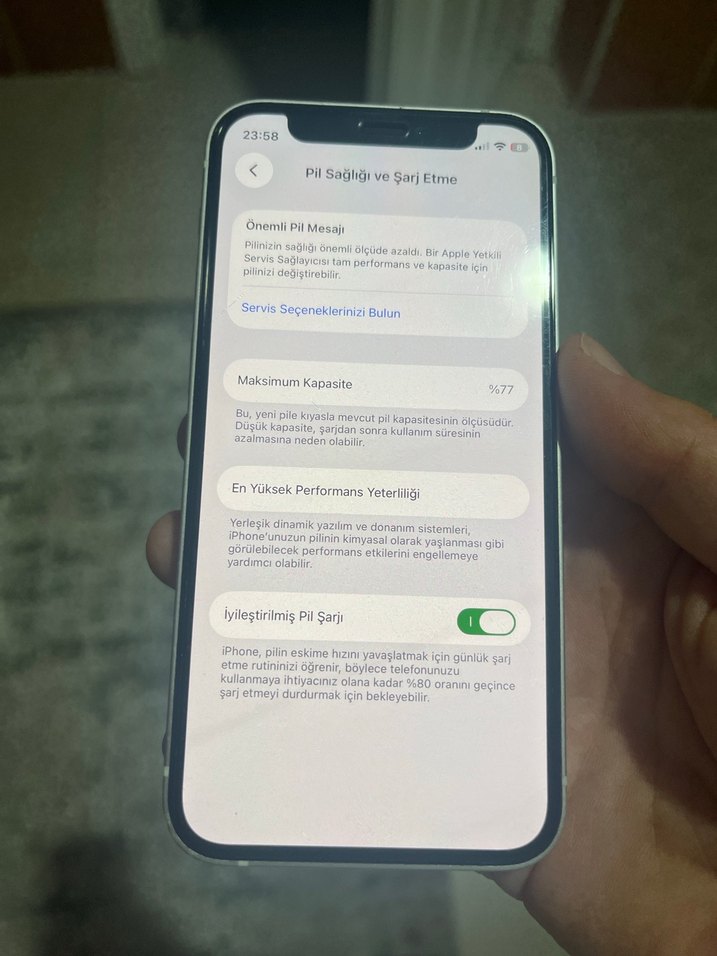 Beyaz iPhone 12 mini 256 gb - Görsel 5