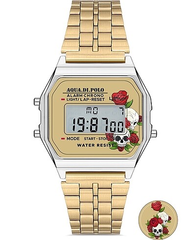 Diğer Aqua Di Polo Metal Kordonlu Retro Saat