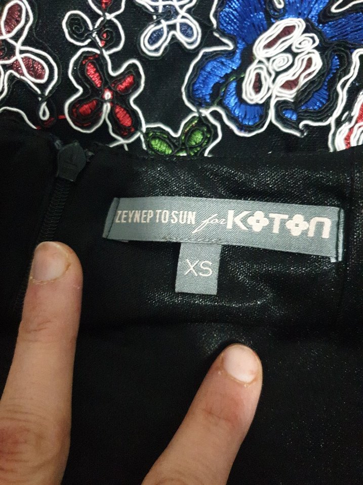 Nakışlı Renkli Midi Etek - Görsel 5