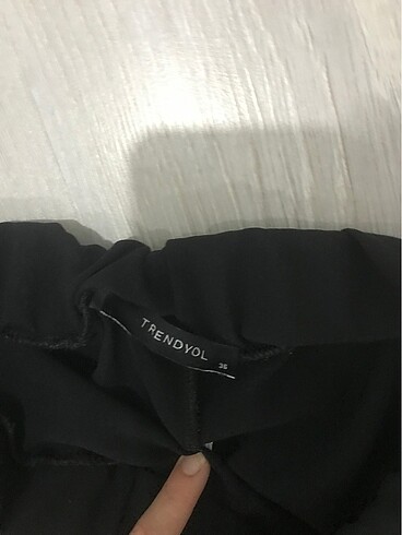 Trendyol & Milla Şifon siyah pantolon