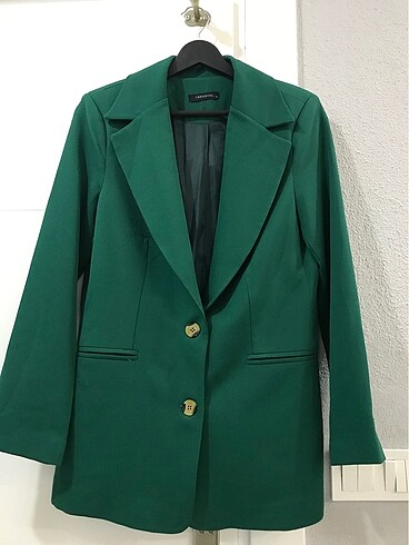Yeşil blazer ceket
