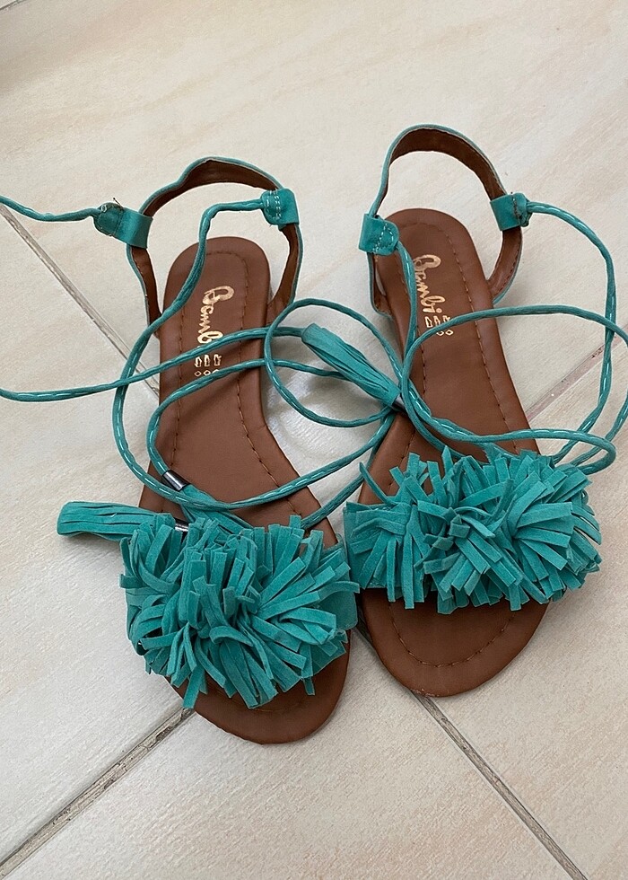 Bambi bağcıklı sandalet - Görsel 2