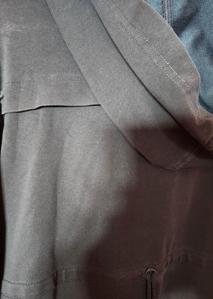 Allday giy çık düğmeli tunik sweat kumas - Görsel 3