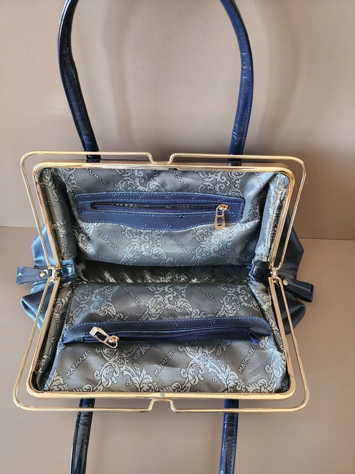 matmazel lacivert canta - Görsel 5