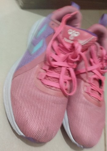 Kadın Pembe Bağcıklı Spor Ayakkabı - Görsel 2