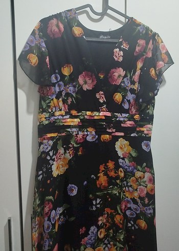 Çiçek Desenli Uzun Bohem Elbise - Görsel 3