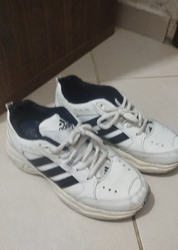 Beyaz Bağcıklı Kadın Spor Ayakkabı - Görsel 2