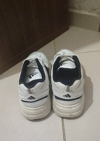 Beyaz Bağcıklı Kadın Spor Ayakkabı - Görsel 4