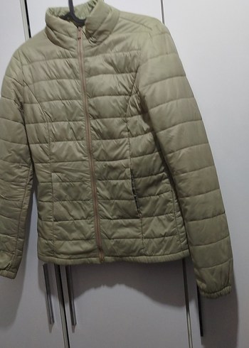 Bej Fermuarlı Kadın Günlük Mont - Görsel 3