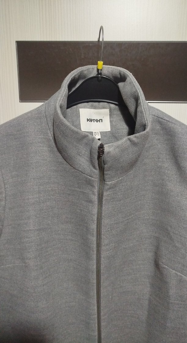 Gri Fermuarlı Uzun Kaban - Görsel 2