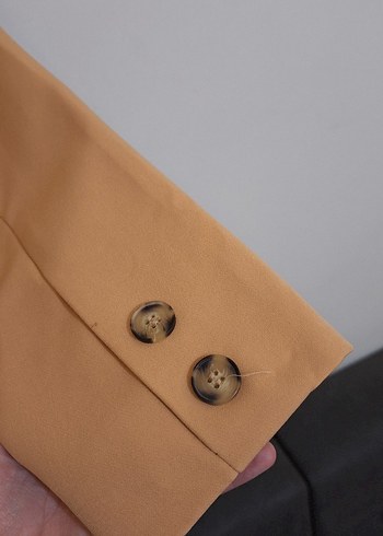 42 Beden turuncu Renk Kavuniçi Midi Kadın Blazer Ceket