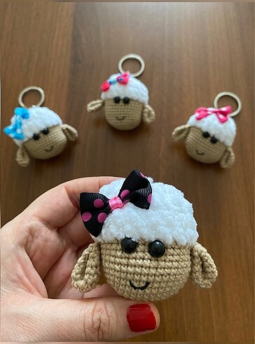 Amigurumi Kuzu Anahtarlık 6 adet