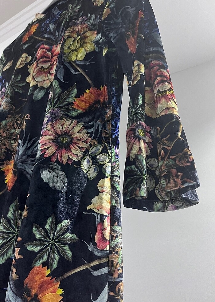 Kadife parlak elbise - Görsel 2