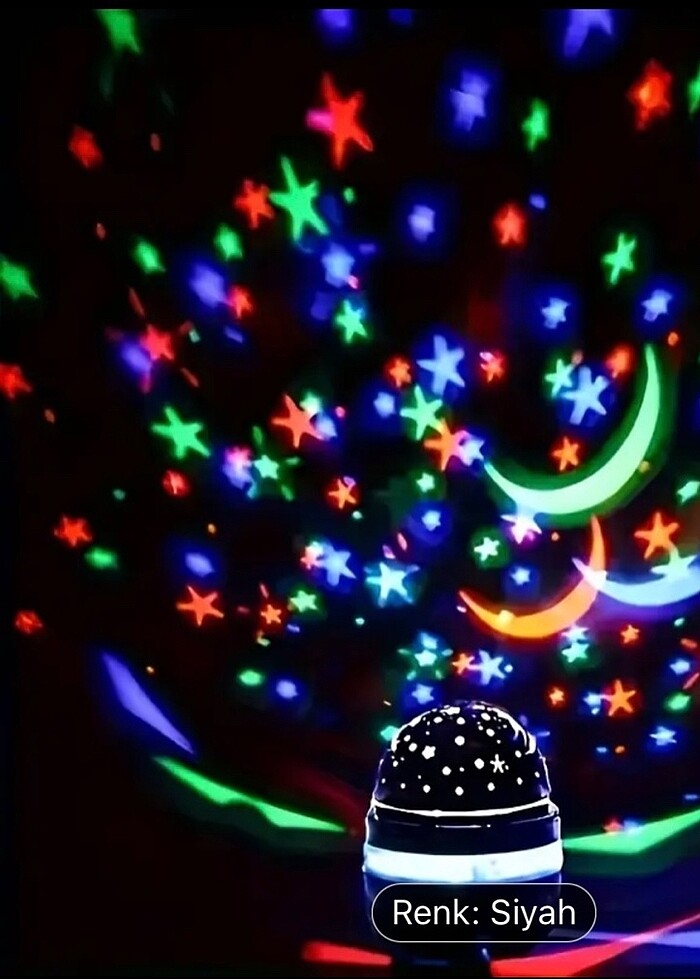 Yıldızlı led gece lambası - Görsel 2