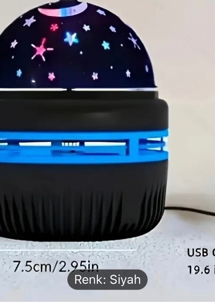 Yıldızlı led gece lambası - Görsel 4