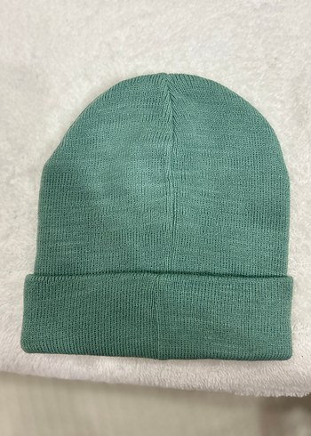 Yeşil Örgü Kadın Bere - Görsel 2