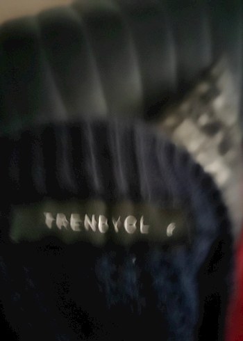 s Beden lacivert Renk Lacivert Gri Çizgili Triko Kadın Kazak