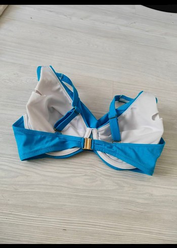 Pierre Cardin Mavi Minimalist Kadın Bikini Üstü