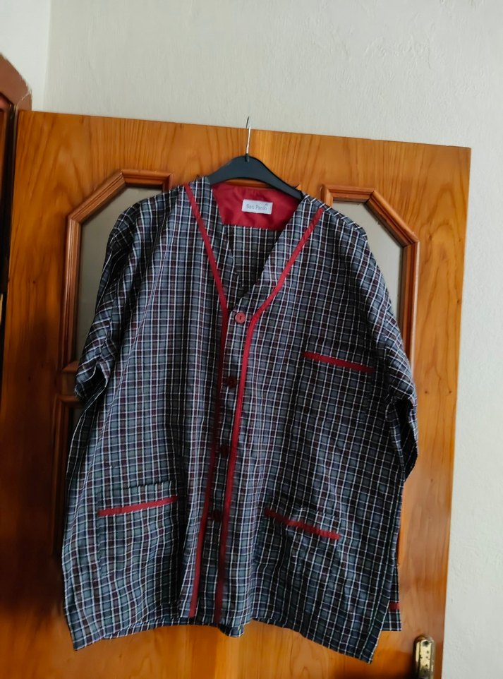 Gri Ekoseli Erkek Pijama Takımı - Görsel 2