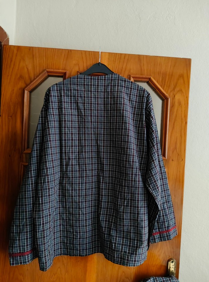 Gri Ekoseli Erkek Pijama Takımı - Görsel 3