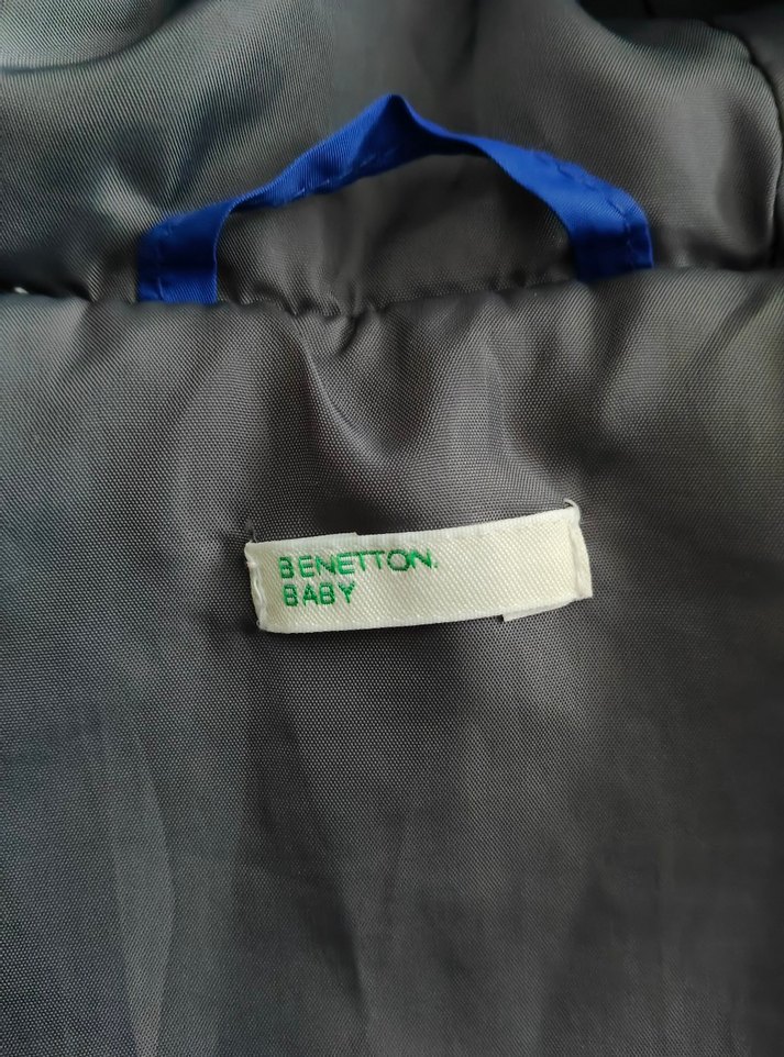 Kapüşonlu, Fermuarlı Mavi Erkek Çocuk Mont - Görsel 5