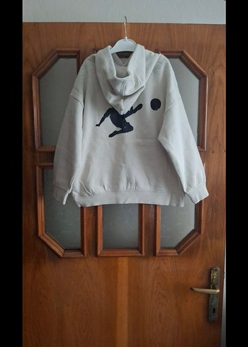 Erkek Çocuk  Baskılı Kadın Kapüşonlu Sweatshirt - Görsel 4